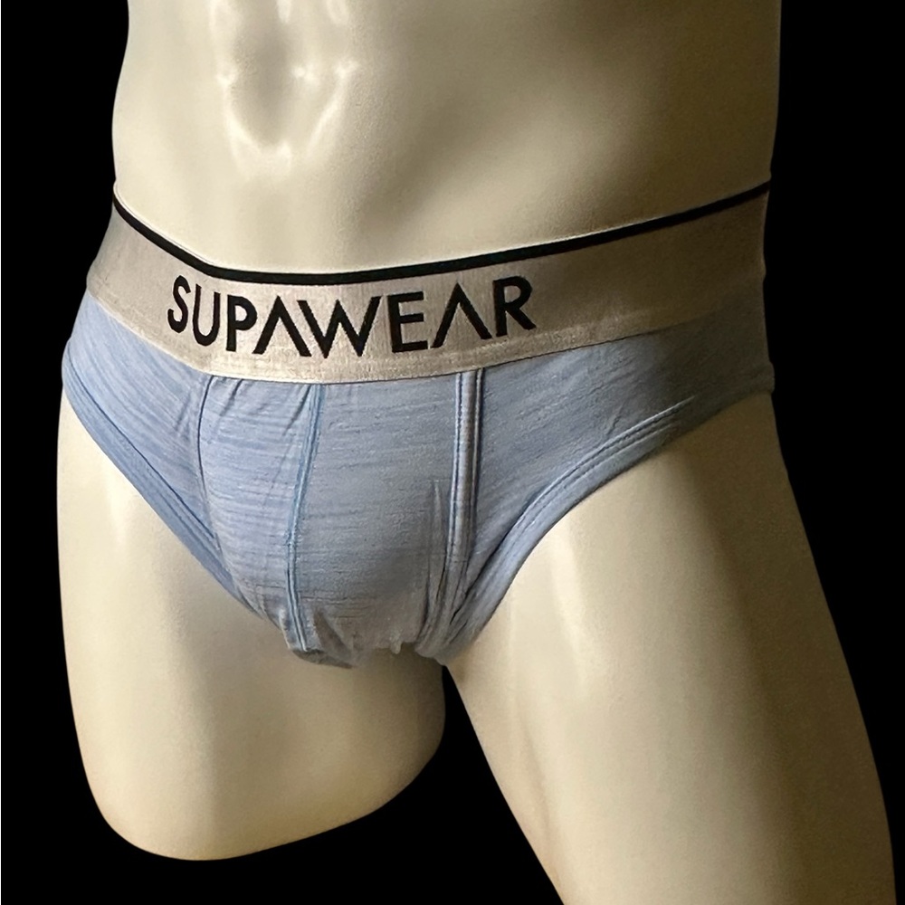 Blue Briefs with Contoured Pouch